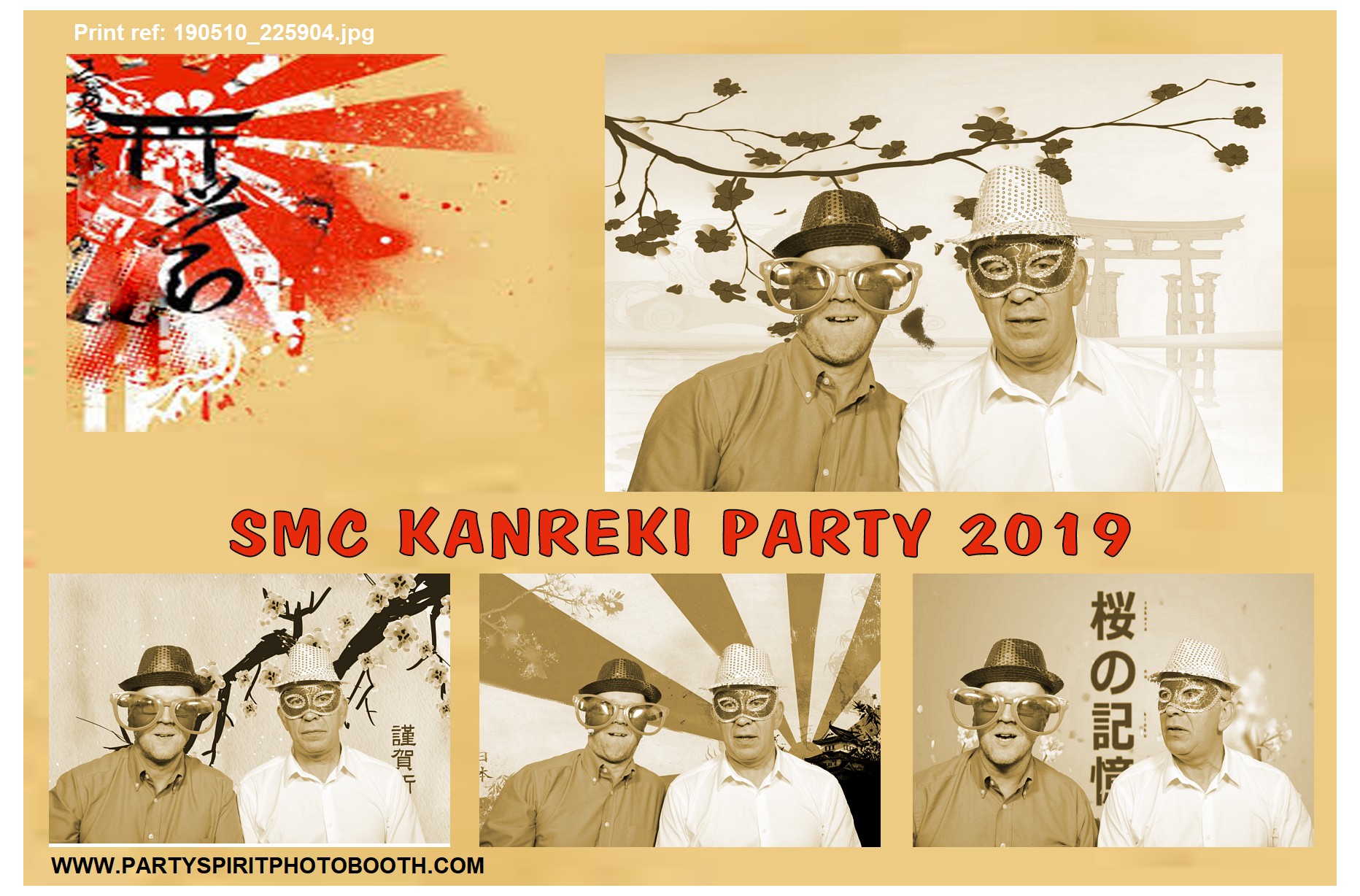 60th Japanese Theme Event | View more photos from the event at gallery.partyspiritphotobooth.com/u/PartySpiritPhotoBooth/60th-Japanese-Theme-Event